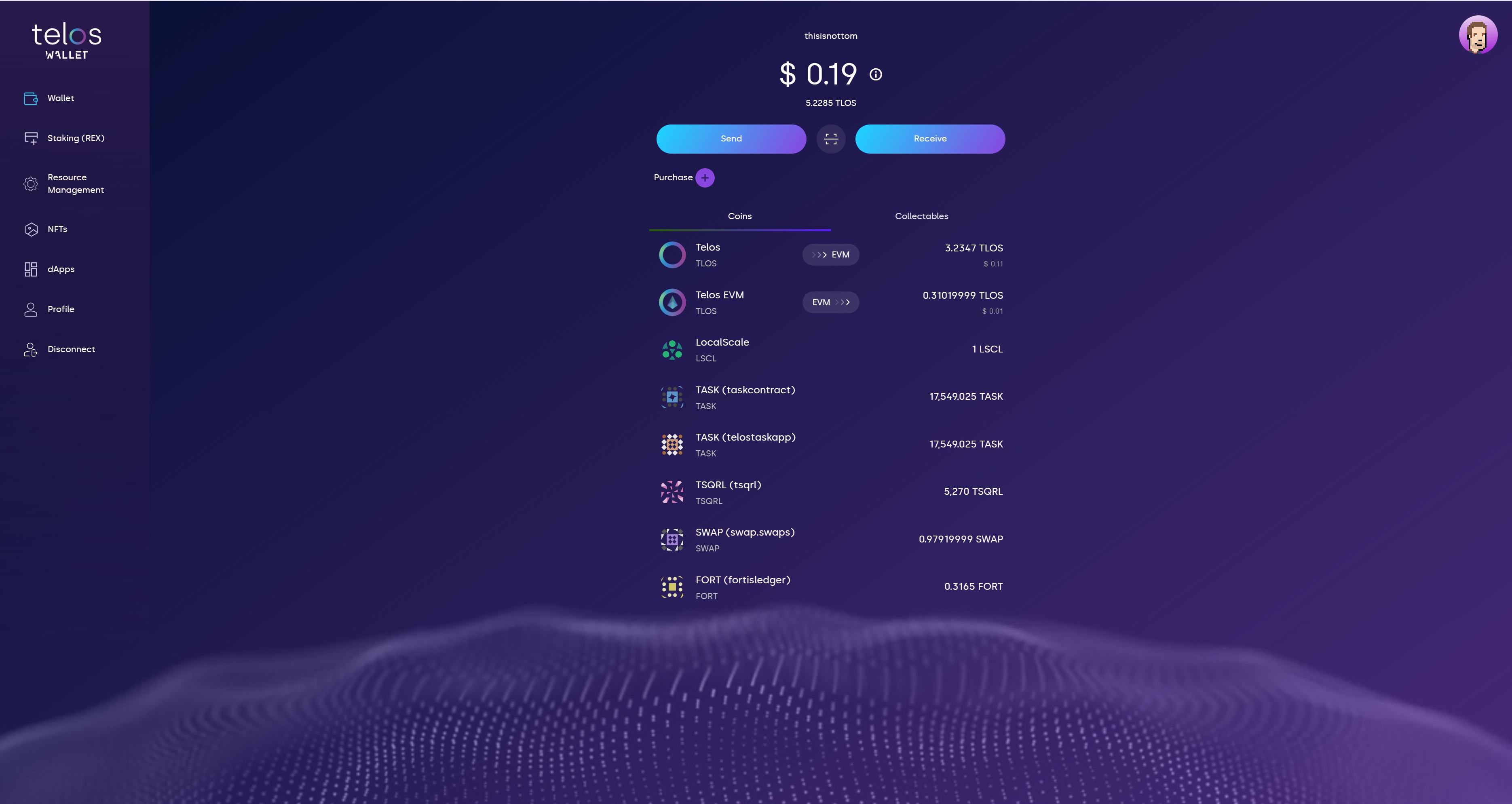 Telos Web Wallet